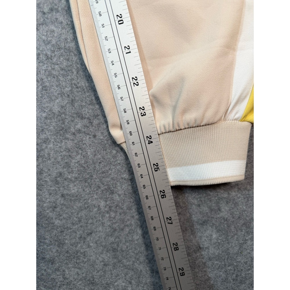 Zara Womens Jogger Pants Tan Yellow Side Stripe Elastic Waist Size M - Picture 3 of 8